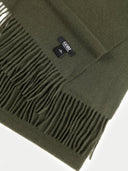 Unisex Cashmere Fringed Scarf Capulet Olive - Gobi Cashmere #color_olive-green