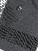 Cashmere Fringed Scarf Charcoal - Gobi Cashmere