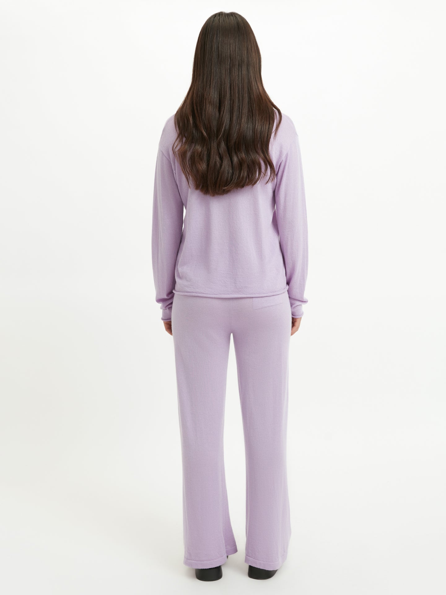 Silk Cashmere Boat Neck Sweater Orchid Bloom -Gobi Cashmere
