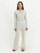 Women's Silk Cashmere Boat Neck Ice Flow - Gobi Cashmere #color_ice-flow