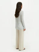 Women's Silk Cashmere Boat Neck Ice Flow - Gobi Cashmere #color_ice-flow