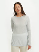 Women's Silk Cashmere Boat Neck Ice Flow - Gobi Cashmere #color_ice-flow