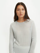 Women's Silk Cashmere Boat Neck Ice Flow - Gobi Cashmere #color_ice-flow