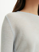 Women's Silk Cashmere Boat Neck Ice Flow - Gobi Cashmere #color_ice-flow
