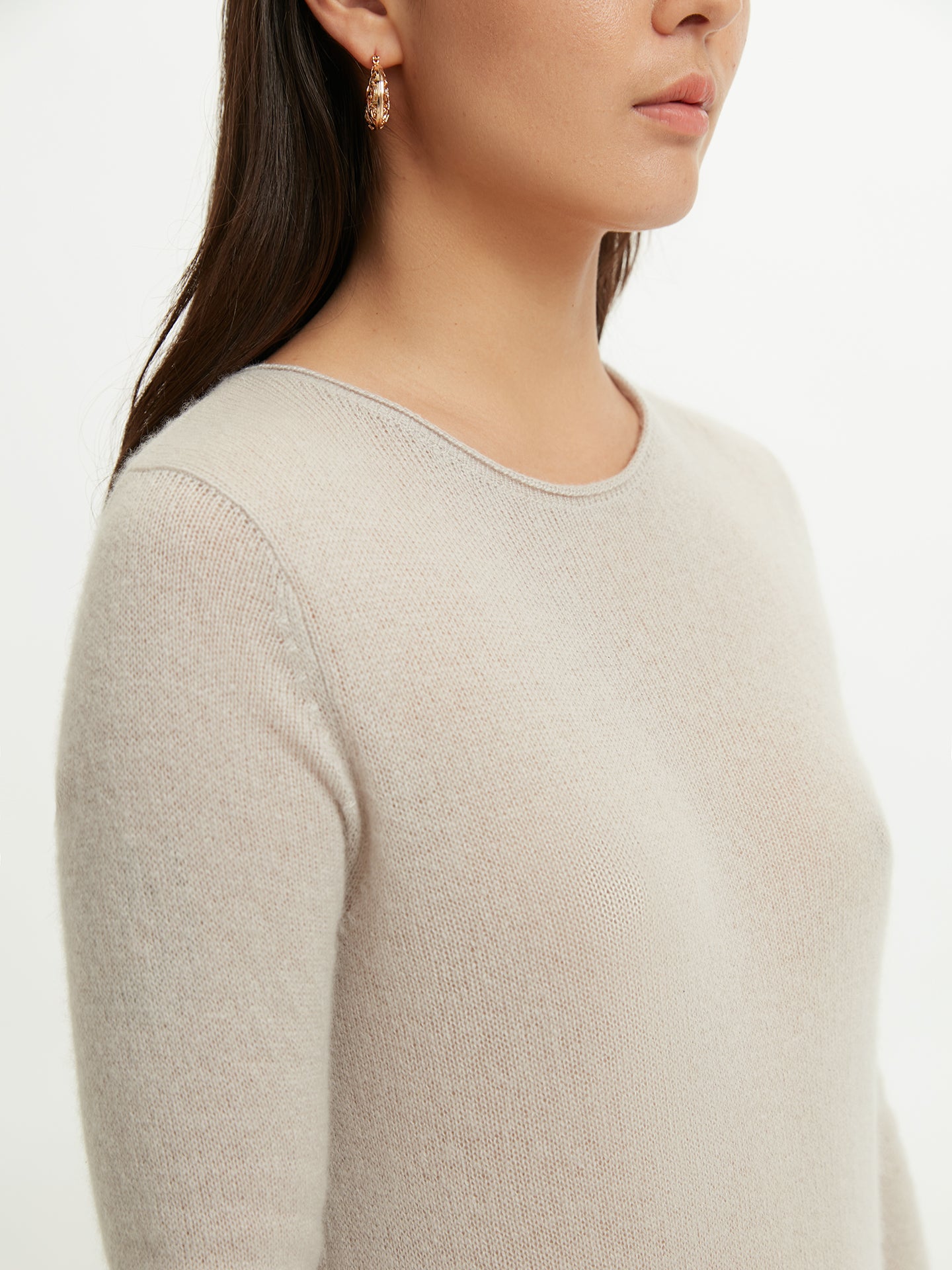 Women's Cashmere Lightweight Dress Grey - Gobi Cashmere