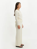 Women's Silk Cashmere Boat Neck - Gobi Cashmere #color_marshmallow