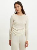 Women's Silk Cashmere Boat Neck - Gobi Cashmere #color_marshmallow