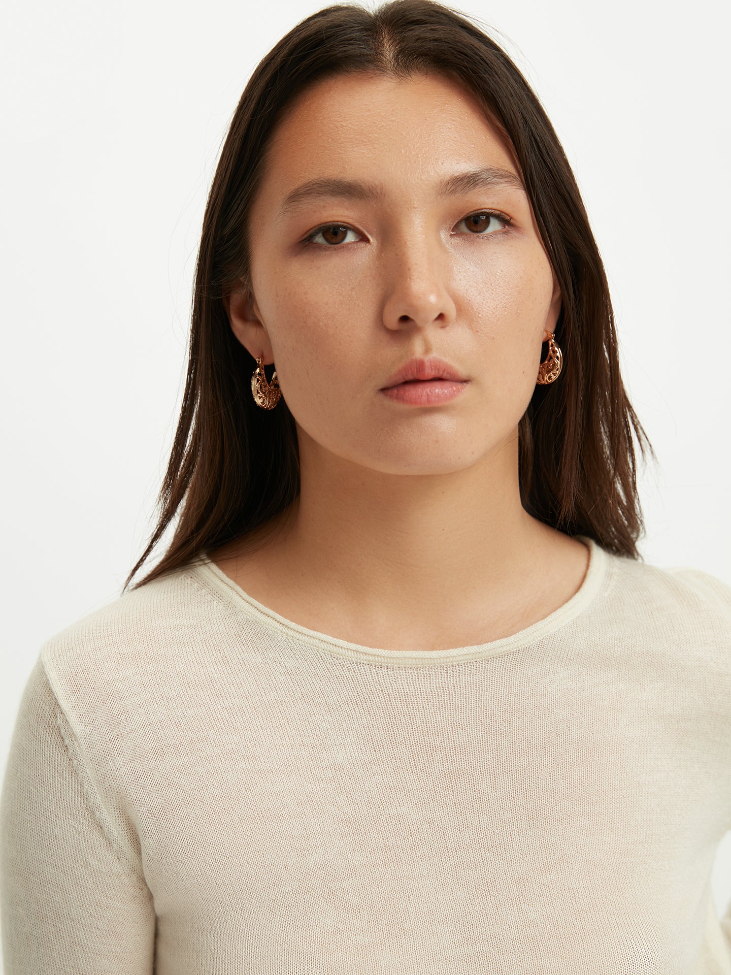 Women's Silk Cashmere Boat Neck Marshmallow - Gobi Cashmere