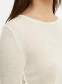 Women's Silk Cashmere Boat Neck - Gobi Cashmere #color_marshmallow