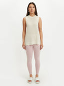 Women's Silk Cashmere Leggings Powder Pink - Gobi Cashmere #color_powder-pink