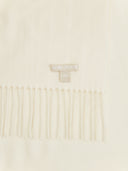 Unisex Cashmere Oversized Woven Scarf White - Gobi Cashmere
