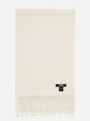 Cashmere Fringed Scarf White - Gobi Cashmere