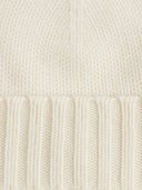 Cashmere Rib Knit Hat /Unisex/ White - Gobi Cashmere