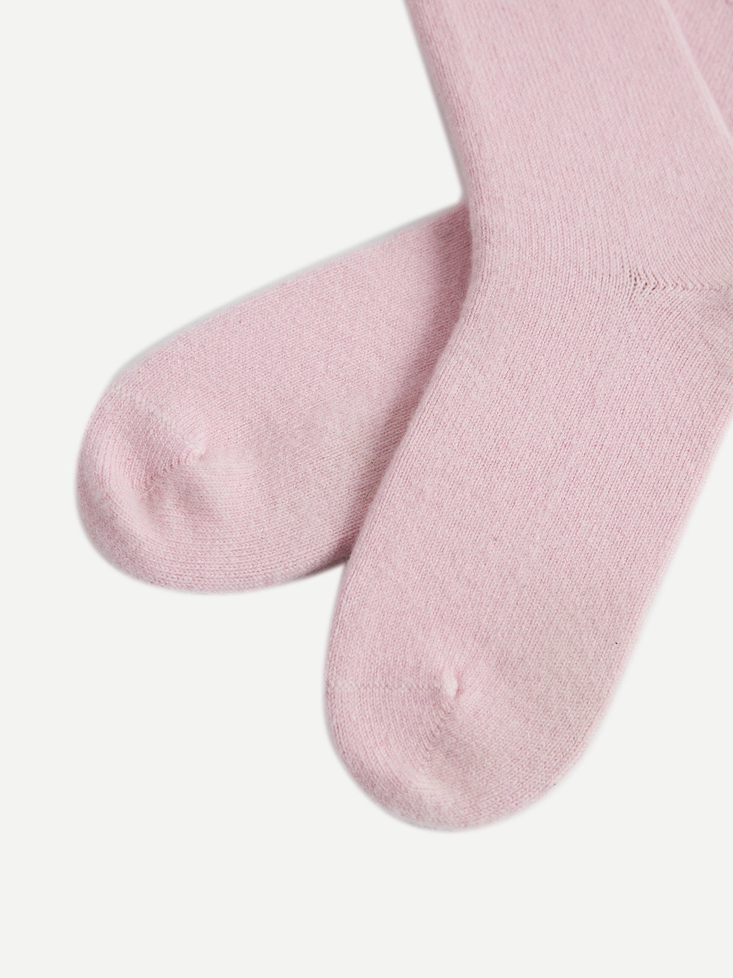 Women's Cashmere Trim Knit Socks Almond Blossom - Gobi Cashmere