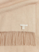 Cashmere Large Blanket With Fringe Beige - Gobi Cashmere #color_beige