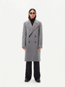 GOBI Double-Breasted Men’s Cashmere Coat Gray - Giorgio Spina Collection #color_dim-gray