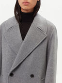 GOBI Double-Breasted Men’s Cashmere Coat Gray - Giorgio Spina Collection #color_dim-gray