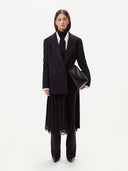 Women's Double-Breasted Cashmere Blazer Grey - GOBI Country-Chic Collection #color_charcoal
