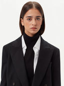 Women's Double-Breasted Cashmere Blazer Grey - GOBI Country-Chic Collection #color_charcoal