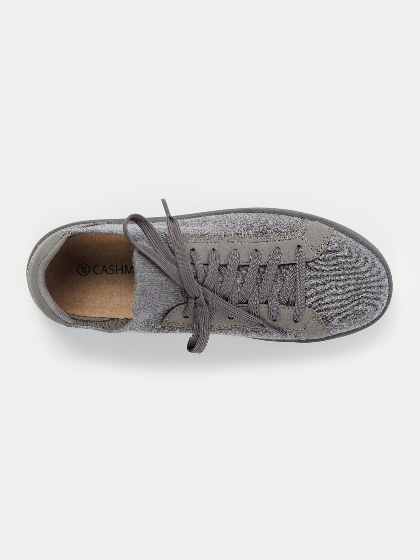 Mercerized Wool cashmere knitted trainers