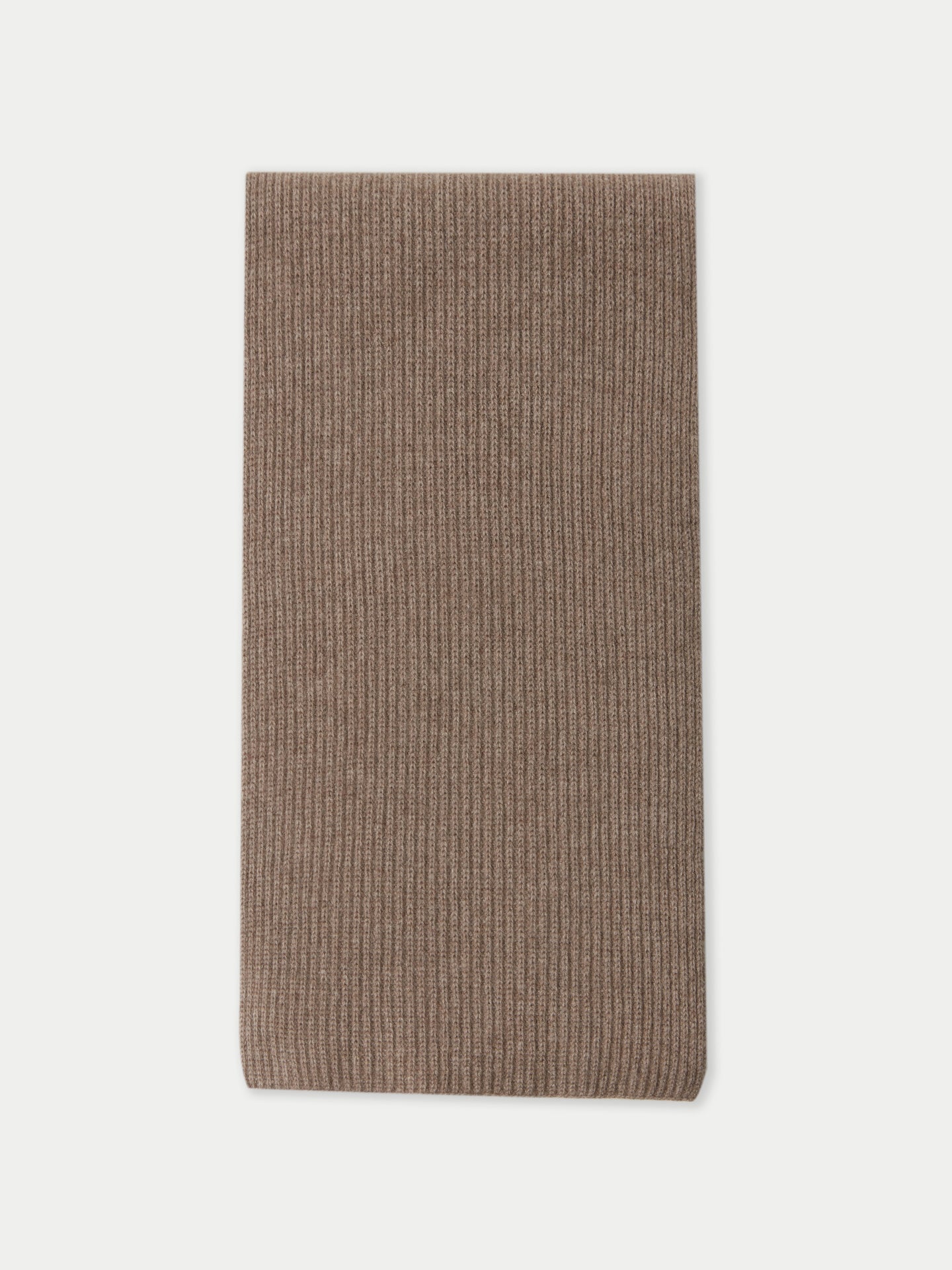 Organic Colour Cashmere Fisherman Knit Scarf