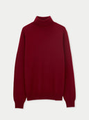 Men's Cashmere Turtle Neck Sweater Bordeaux - Gobi Cashmere #color_bordeaux