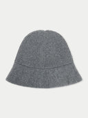 A gray wide-brim cashmere hat. #color_plum-kitten