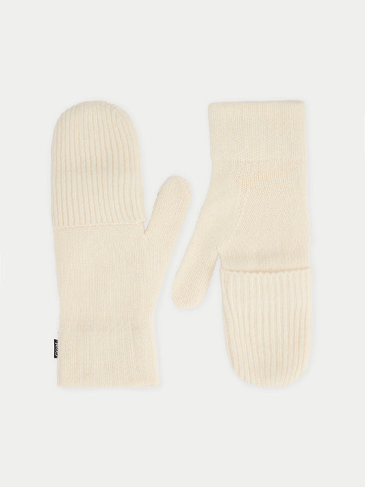 Cashmere Fingerless Gloves with Flap