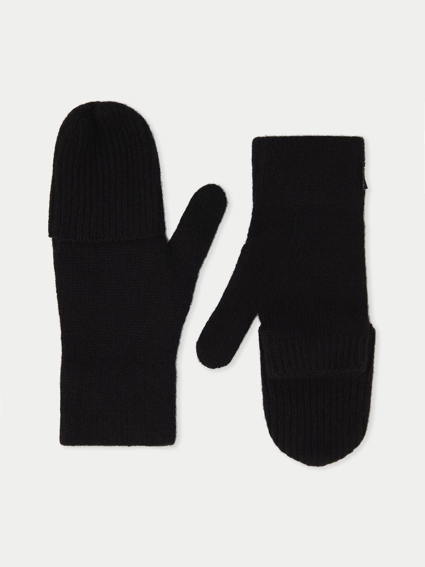 Cashmere Fingerless Gloves with Flap