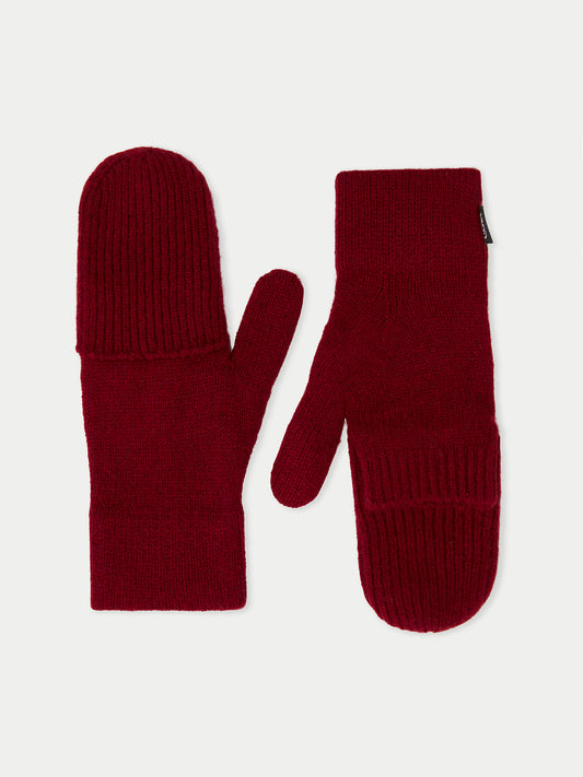 Cashmere Fingerless Gloves with Flap