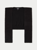 Women's Cashmere Shoulder Wrap Black - Gobi Cashmere #color_black