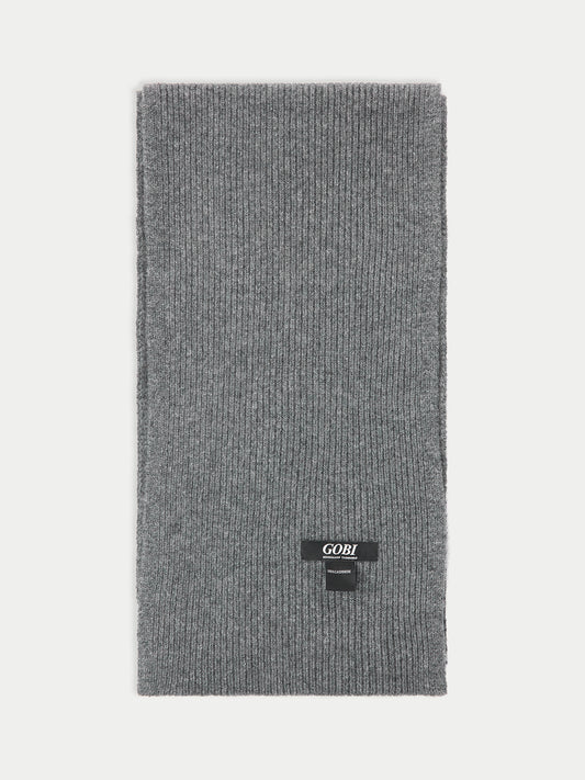 Ribbed Cashmere Scarf