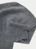 Women's Cashmere Cable-Knit Cashmere Hood Gray - Gobi Cashmere #color_plum-kitten