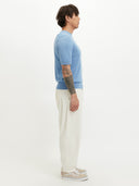Silk Cashmere Casual T-shirt Blue - Gobi Cashmere #color_blue