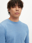 Silk Cashmere Casual T-shirt Blue - Gobi Cashmere #color_blue
