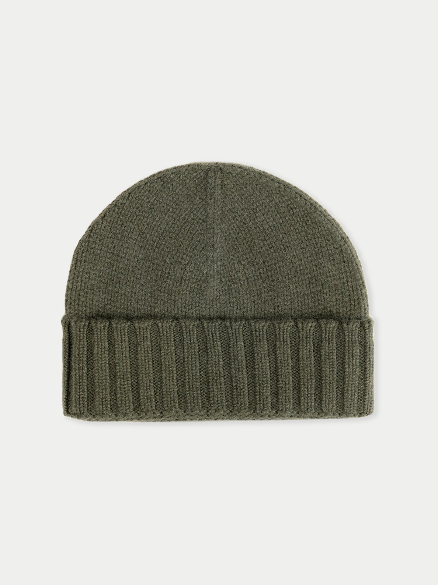 Unisex Cashmere Rib Knit Hat Capulet Olive - Gobi Cashmere