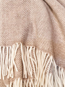 Unisex Cashmere Super Soft Throw Taupe - Gobi Cashmere #color_off-white