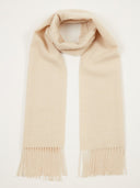 Women’s Fringed Cashmere Scarf in Beige | GOBI UK #color_beige