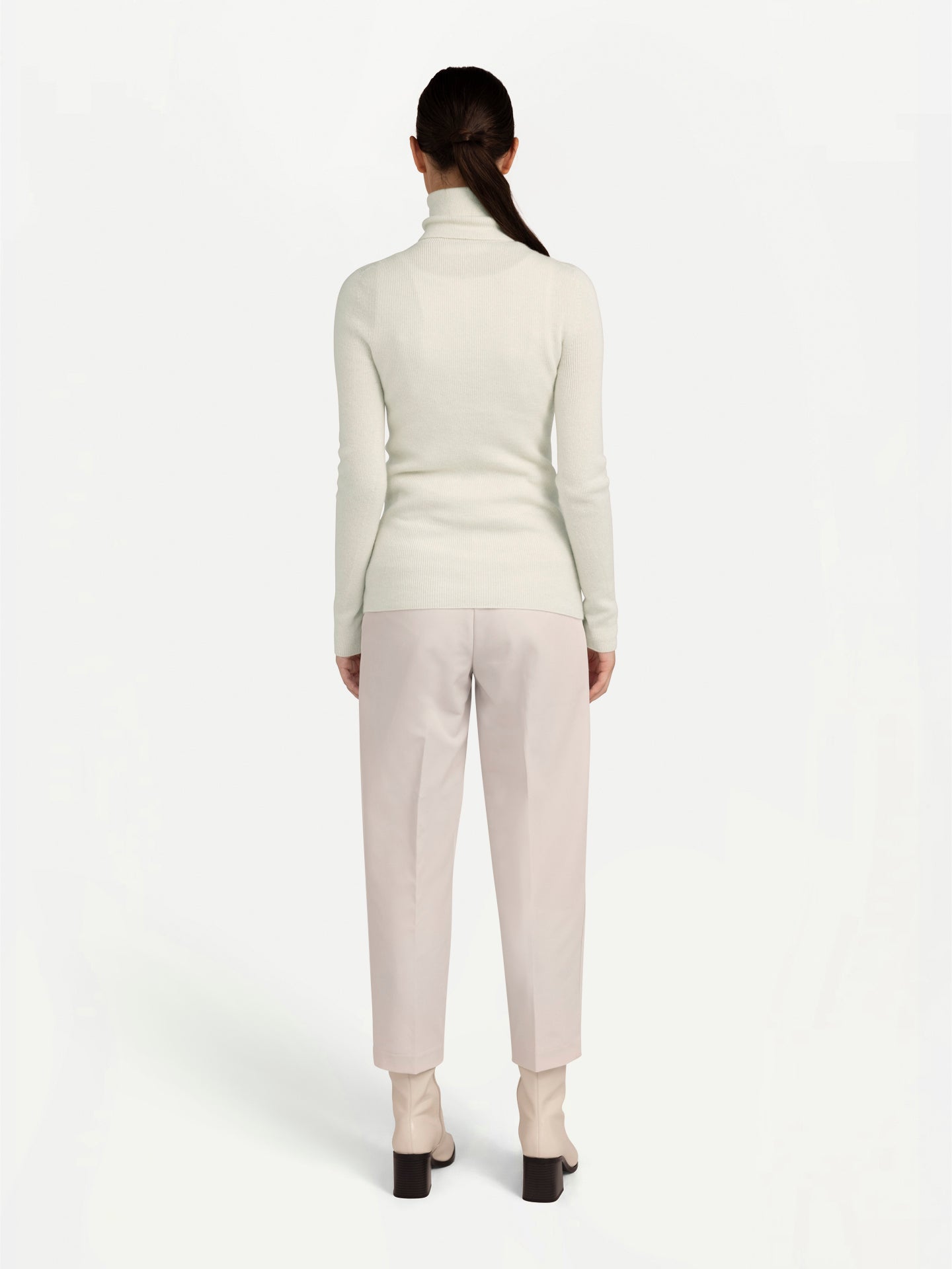 Organic Colour High-Neck Cashmere Turtleneck