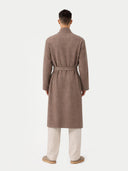 Organic Colour Men's Cashmere Robe Taupe - Gobi Cashmere #color_taupe