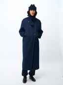 Unisex Cashmere Trench Coat| GOBI UK #color_navy-blazer
