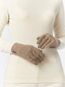 Women's Cashmere Gloves Taupe - Gobi Cashmere #color_taupe