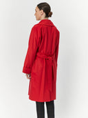 Women's Cashmere Notch Lapel Coat Red - Gobi Cashmere #color_red