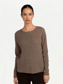 Women's GOBI Cashmere Jumper Giorgio Spina Taupe #color_taupe