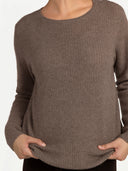 Women's GOBI Cashmere Jumper Giorgio Spina Taupe #color_taupe