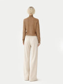 Organic Colour Essential Cashmere Mock Neck Jumper Taupe - Gobi Cashmere #color_taupe