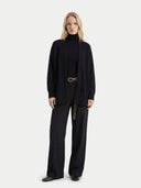 Cashmere Open-Front Cardigan Black - Gobi Cashmere