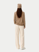 Organic Colour £99 Cashmere Hat & Jumper Set Taupe - Gobi Cashmere
