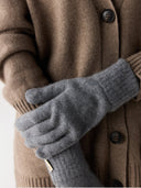 Essential Knit Cashmere Gloves Dim Gray - Gobi Cashmere #color_dim-gray