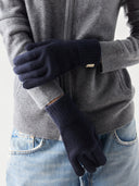 Essential Knit Cashmere Gloves Navy Blazer - Gobi Cashmere #color_navy-blazer